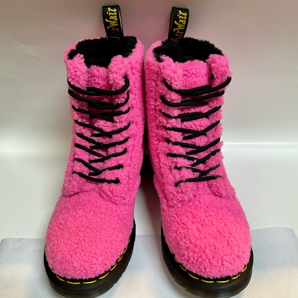 Dr. Martens Air Wair 1460 Pascal Boots Clash Pink 27822682 Womens Size 7 - Picture 10 of 10